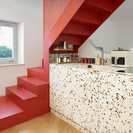 Nest Living Red Velvet - Private Design In The Center Lejlighed